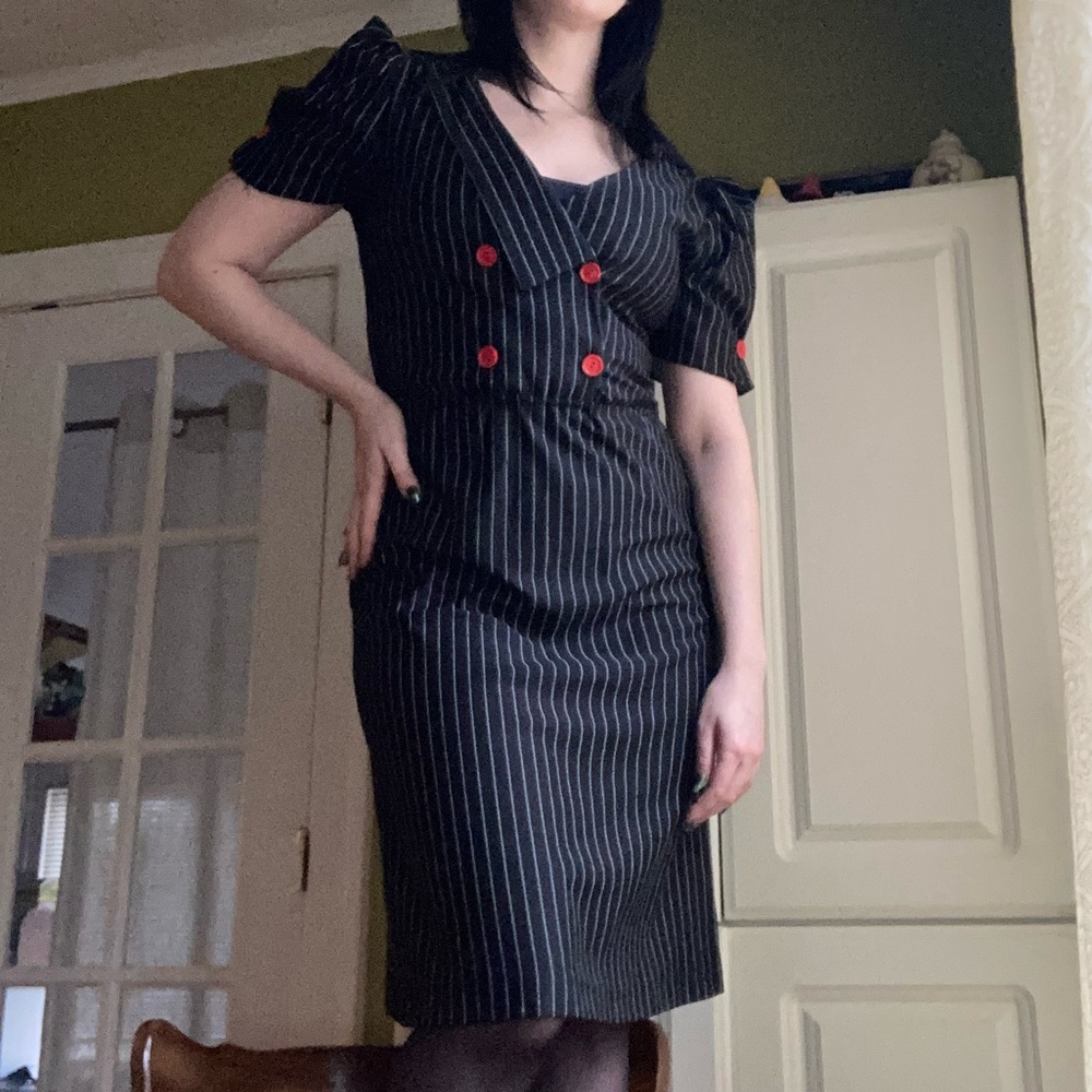 VTG Pinstripe dress